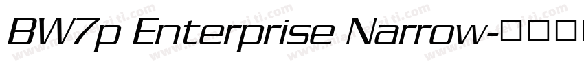 BW7p Enterprise Narrow字体转换